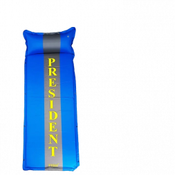 Коврик самонадувной President Fish 5см синий/серый с подголов. 192*66 8805001