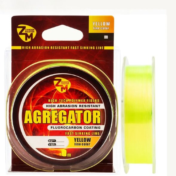 Леска ZanderMaster AGREGATOR 100m, 0.181мм х 3,9кг жёлтая