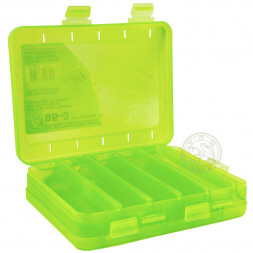 Коробка для воблеров и балансиров ВБ-3 200*160*45мм 2-стор. зелен. Три кита