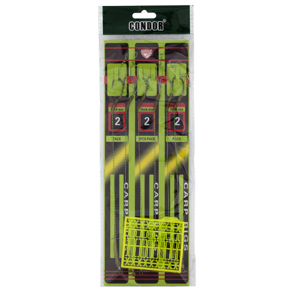 Оснастка карповая с вертлюгом Condor крючок №8 + набор стопоров, 6 шт/уп 10 уп