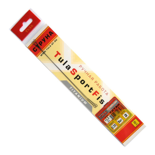 Поводок-струна Tula-SF титан д.0.35 12.5см 2шт птс-035125
