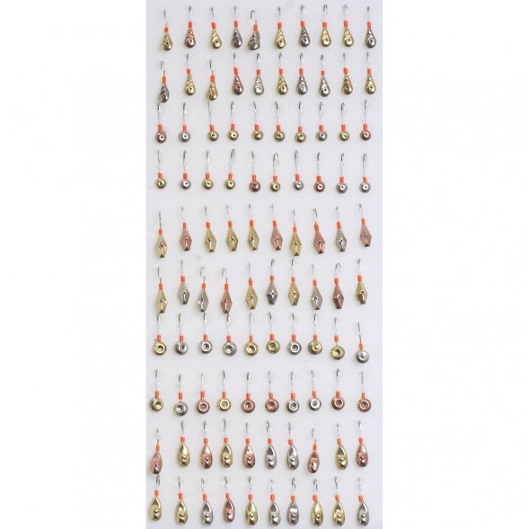 Мормышка паяная Lumicom №39/10-АВС 100шт