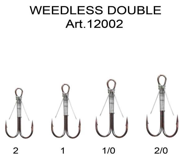 Крючок-двойник незацеп. FISH SEASON №2/0 BN 4шт 12002-002/0F