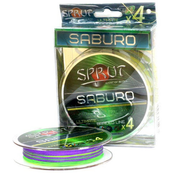 Леска плетеная SPRUT Saburo Soft Ultimate X 4 Multicolor 0.32 95м