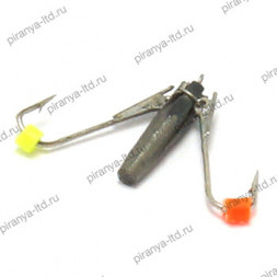 Мормышка вольфрамовая Ведьма 2 2крючка 705