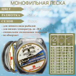 Леска TRABUCCO T-Force Competition Strong 0.08 50м