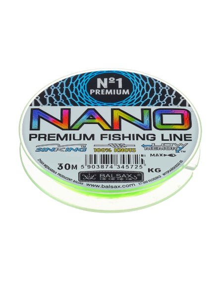 Леска BALSAX Nano Mix 0.12 30м цена за 1 шт.