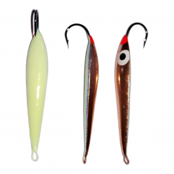 Блесна Пирс "Окуневая М" 1К зимняя со светонакопителем и глазком 2,5г медь