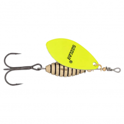 Блесна SIBBEAR вращающаяся Meteoro №2 L 55 мм, W 9.5 гр, C Shartreuse