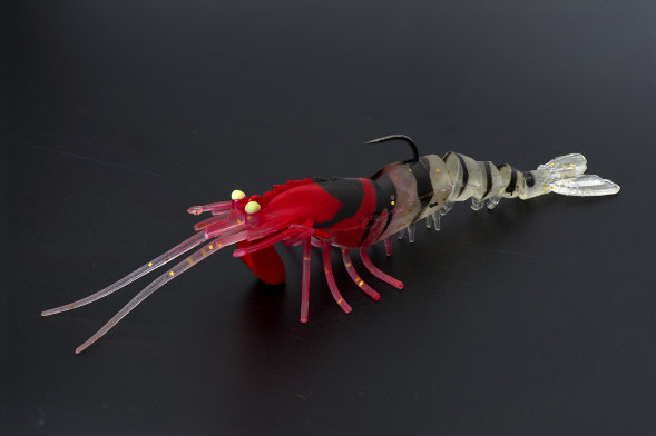 Креветка оснащенная Live Cherabin, размер 70 мм вес 7,4 гр цвет 017 2 шт